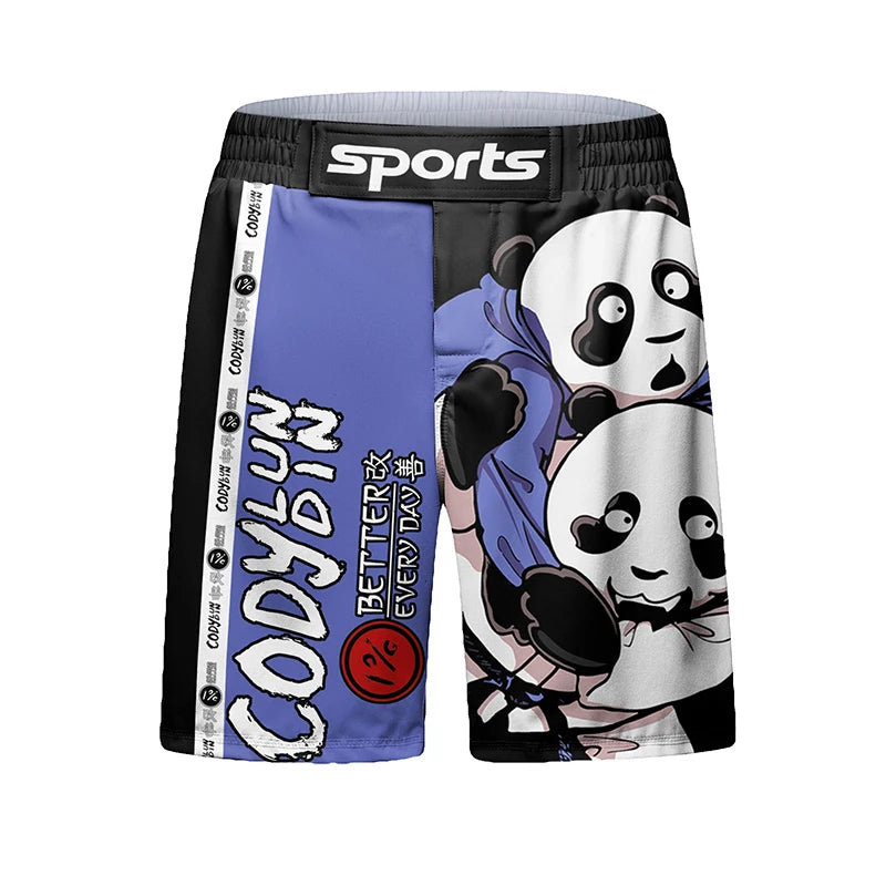 Hugging Panda BJJ grappling shorts | Fight shorts for MMA & BJJ