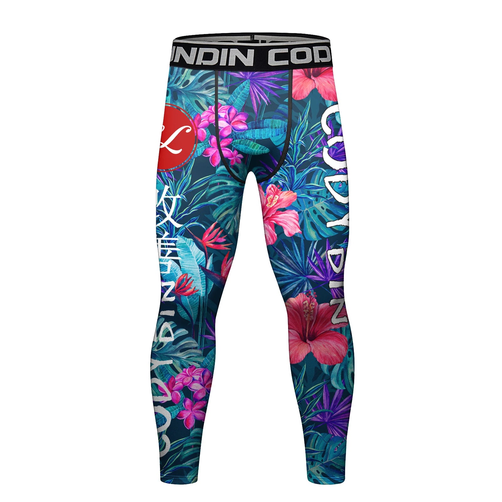 Flower grappling spats | Compression tights for BJJ and MMA