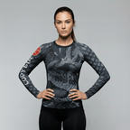 Dragon women's BJJ rash guard | Long sleeve compression top for grappling - BJJ OUTLET
