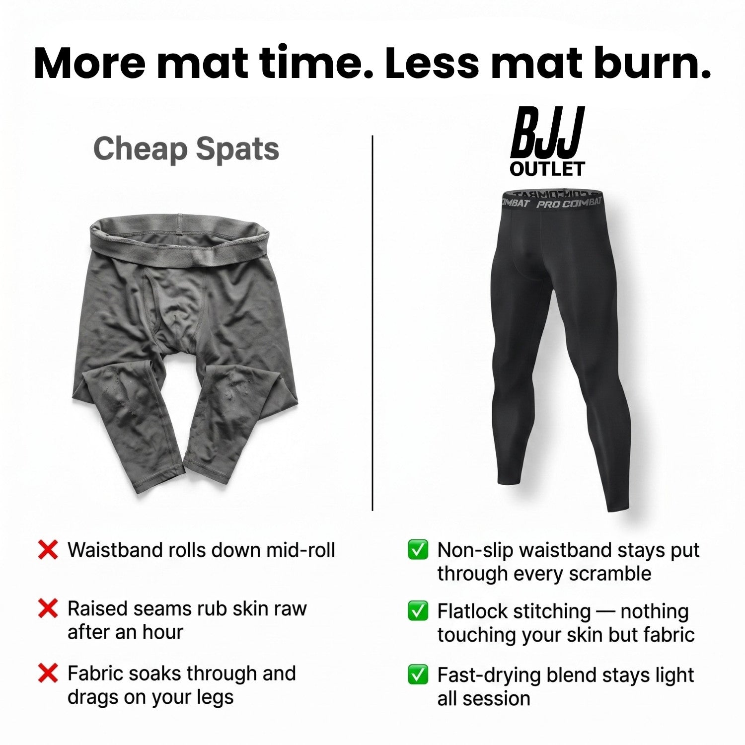 Grappling spats | Compression tights for BJJ & MMA - BJJ OUTLET