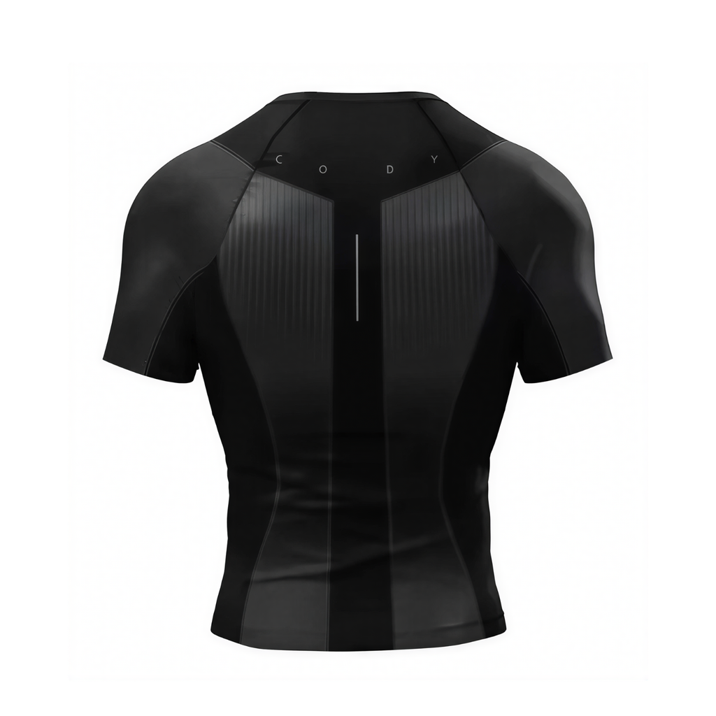 Obsidian Flow BJJ rash guard | Short sleeve compression top for BJJ, MMA & grappling