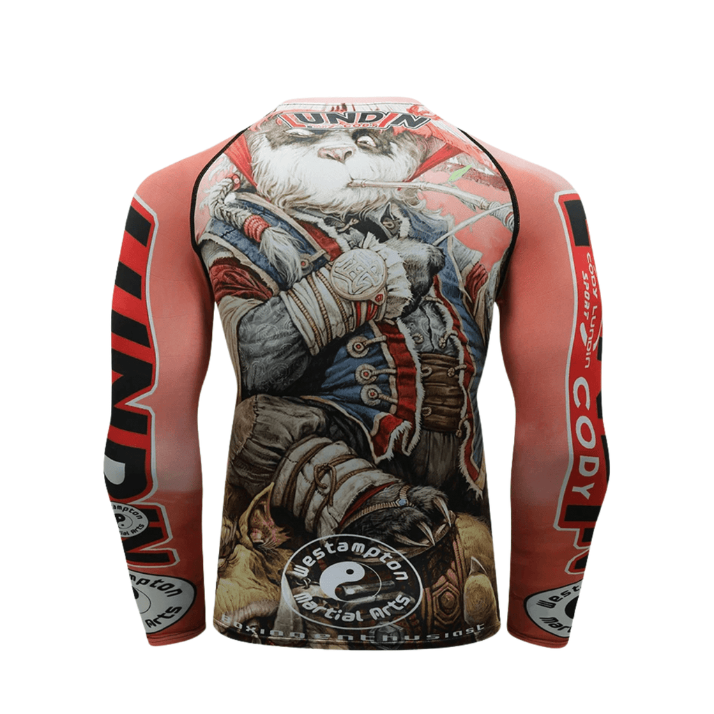 Apex Panda BJJ Rash Guard | Long Sleeve Compression Top For No - Gi Grappling - BJJ OUTLET