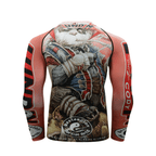 Apex Panda BJJ Rash Guard | Long Sleeve Compression Top For No - Gi Grappling - BJJ OUTLET
