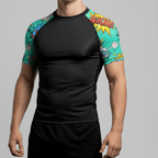 Ka - Pow BJJ rash guard | Short sleeve compression top - BJJ OUTLET