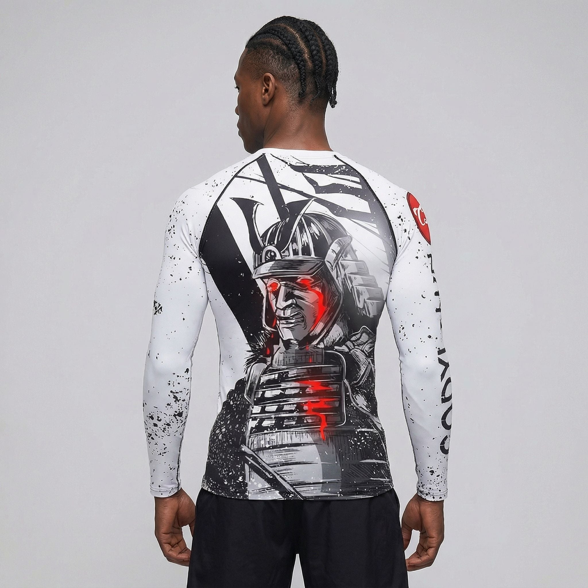 Samurai BJJ Rash Guard | Long Sleeve Compression Top For No - Gi Grappling - BJJ OUTLET