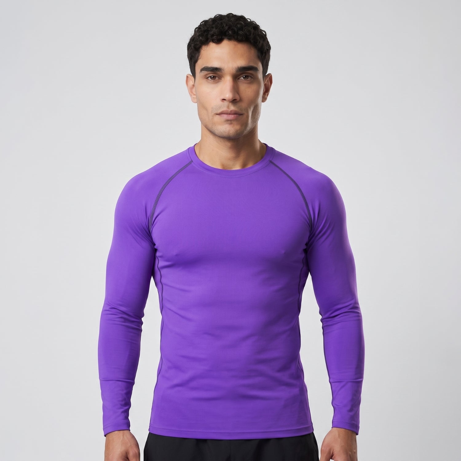 BJJ compression shirt men | Long sleeve training top - BJJ OUTLET