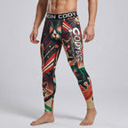 BJJ Spats - Laser Cats - Men's No - Gi Jiu Jitsu Compression Grappling Tights - BJJ OUTLET