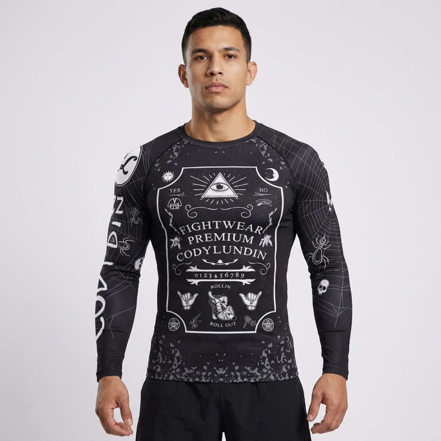 The Eye BJJ rash guard | Long sleeve compression top - BJJ OUTLET