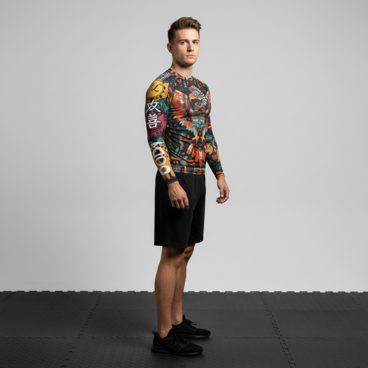 Maya BJJ rash guard men | Long sleeve compression top