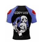 Hugging Panda BJJ rash guard | Short sleeve compression top for grappling - BJJ OUTLET