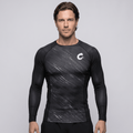 BJJ Rash Guard Long Sleeve - Black - Out - No - Gi Jiu Jitsu & MMA Compression Top - BJJ OUTLET