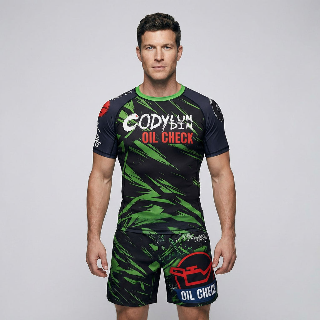 BJJ Grappling Shorts - Oil Check - No - Gi Jiu Jitsu & MMA - BJJ OUTLET