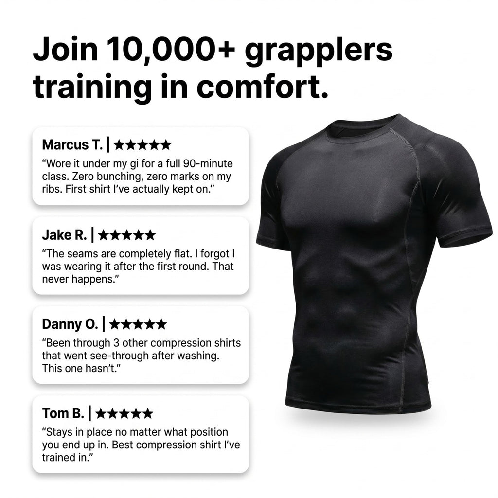 BJJ compression shirt | Performance training top for men - BJJ OUTLET