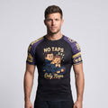 BJJ Rash Guard Short Sleeve - No Taps - No - Gi Jiu Jitsu & MMA Compression Top - BJJ OUTLET