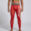 BJJ Spats - Crimson Red - Men's No - Gi Jiu Jitsu Compression Grappling Tights - BJJ OUTLET