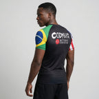 BJJ Rash Guard Short Sleeve - Dual Heritage - No - Gi Jiu Jitsu Compression Top - BJJ OUTLET