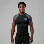 Aztec BJJ rash guard | Compression top for grappling and MMA