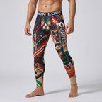 BJJ Spats - Laser Cats - Men's No - Gi Jiu Jitsu Compression Grappling Tights - BJJ OUTLET