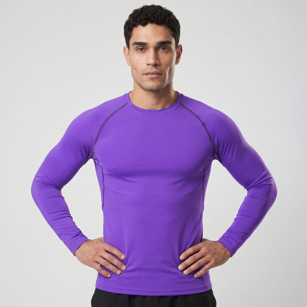 BJJ compression shirt men | Long sleeve training top - BJJ OUTLET