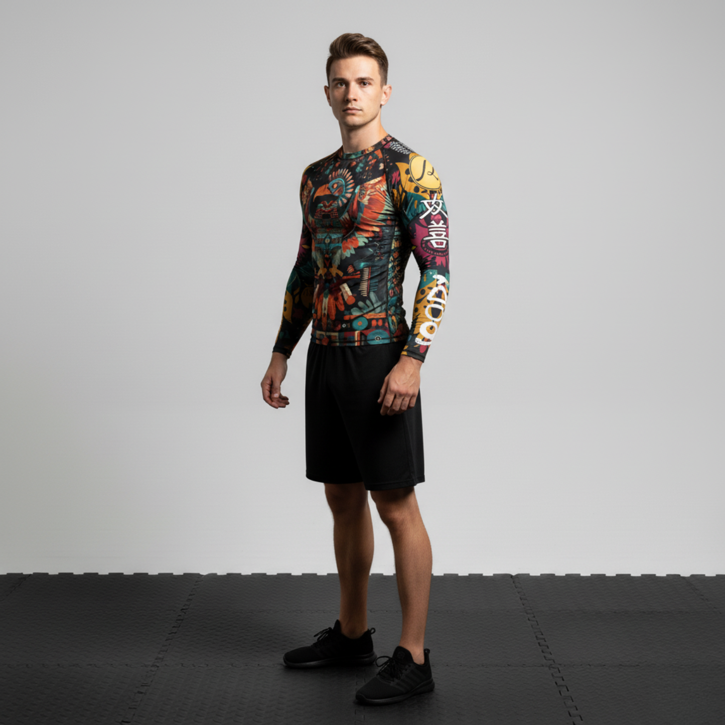 Maya BJJ rash guard men | Long sleeve compression top