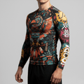 Maya BJJ rash guard men | Long sleeve compression top - BJJ OUTLET