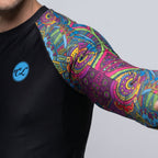 BJJ Rash Guard Long Sleeve - Aztec - No - Gi Jiu Jitsu Compression Top - BJJ OUTLET