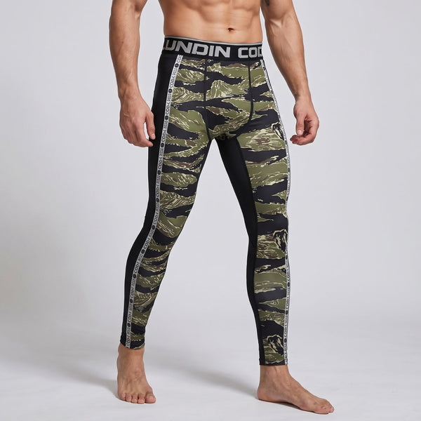 BJJ Spats - Camo - Men's No - Gi Jiu Jitsu Compression Grappling Tights - BJJ OUTLET
