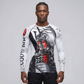 Samurai BJJ Rash Guard | Long Sleeve Compression Top For No - Gi Grappling - BJJ OUTLET