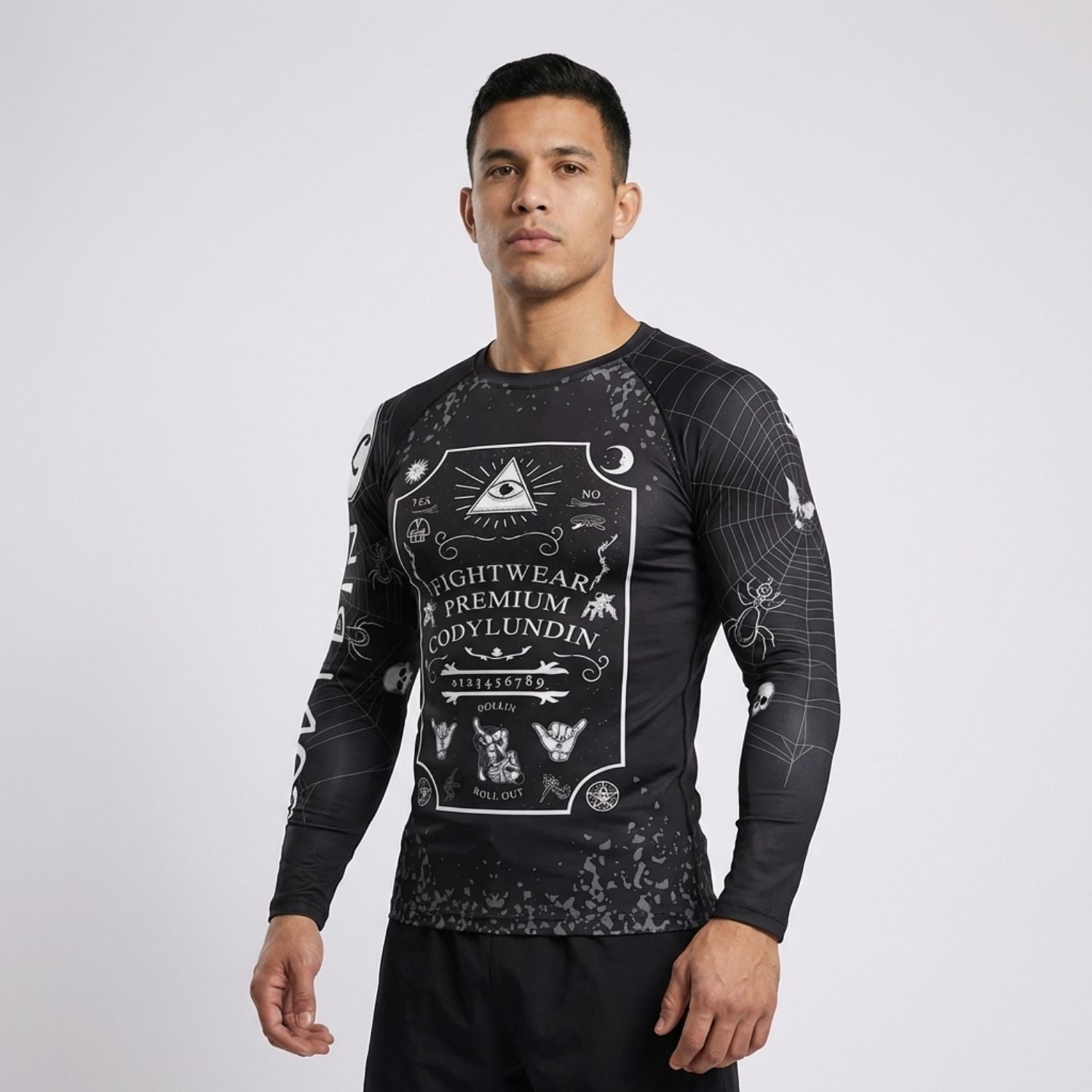 The Eye BJJ rash guard | Long sleeve compression top - BJJ OUTLET