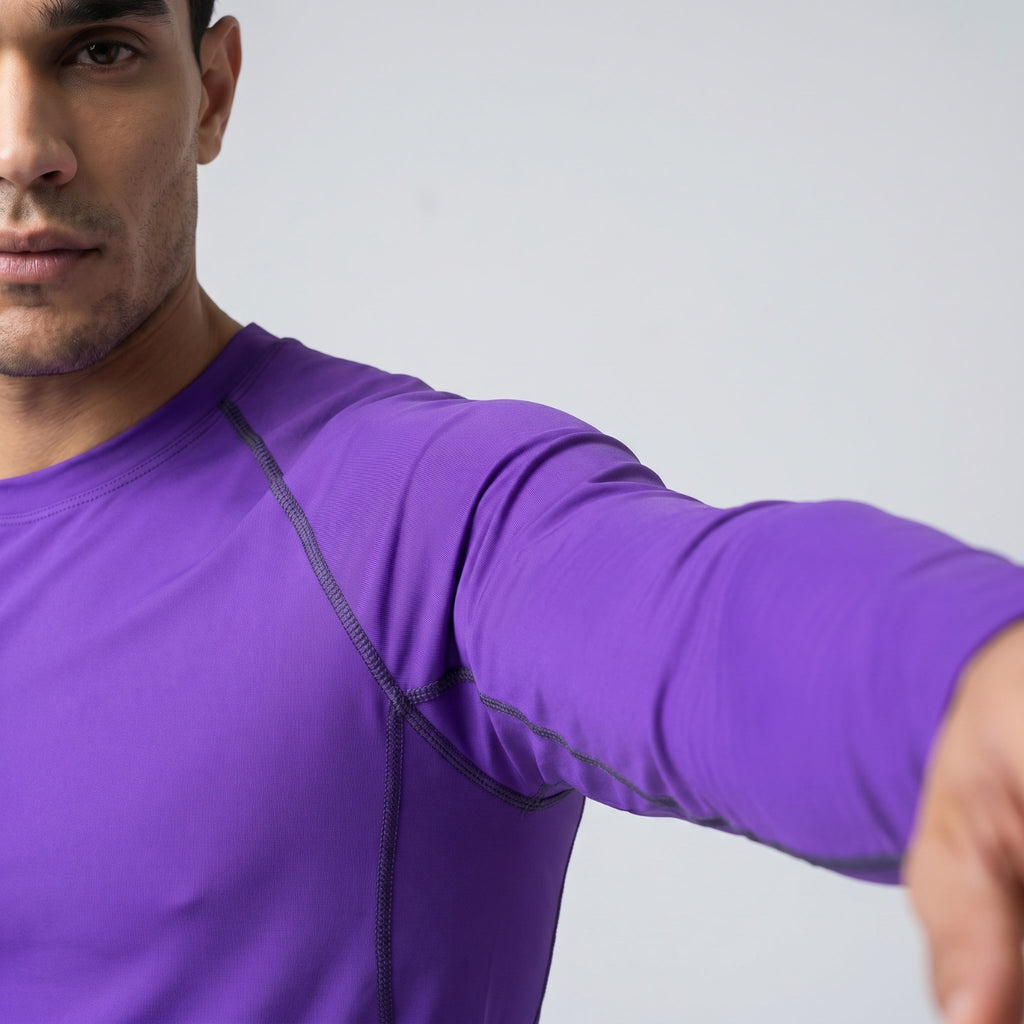 BJJ compression shirt men | Long sleeve training top - BJJ OUTLET