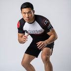 BJJ Rash Guard Short Sleeve - Hannya - No - Gi Jiu Jitsu & MMA Compression Top - BJJ OUTLET