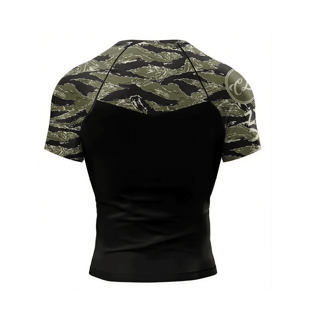 Camo BJJ rash guard | Compression top for grappling - BJJ OUTLET