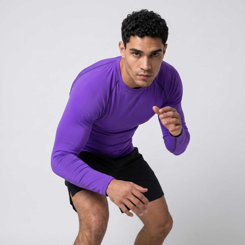 BJJ compression shirt men | Long sleeve training top - BJJ OUTLET