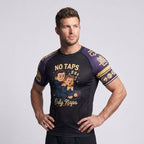 BJJ Rash Guard Short Sleeve - No Taps - No - Gi Jiu Jitsu & MMA Compression Top - BJJ OUTLET