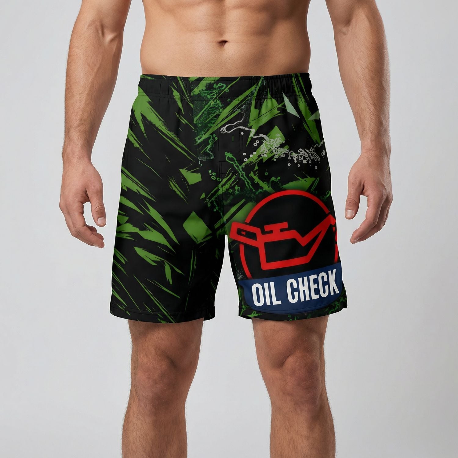 BJJ Grappling Shorts - Oil Check - No - Gi Jiu Jitsu & MMA - BJJ OUTLET