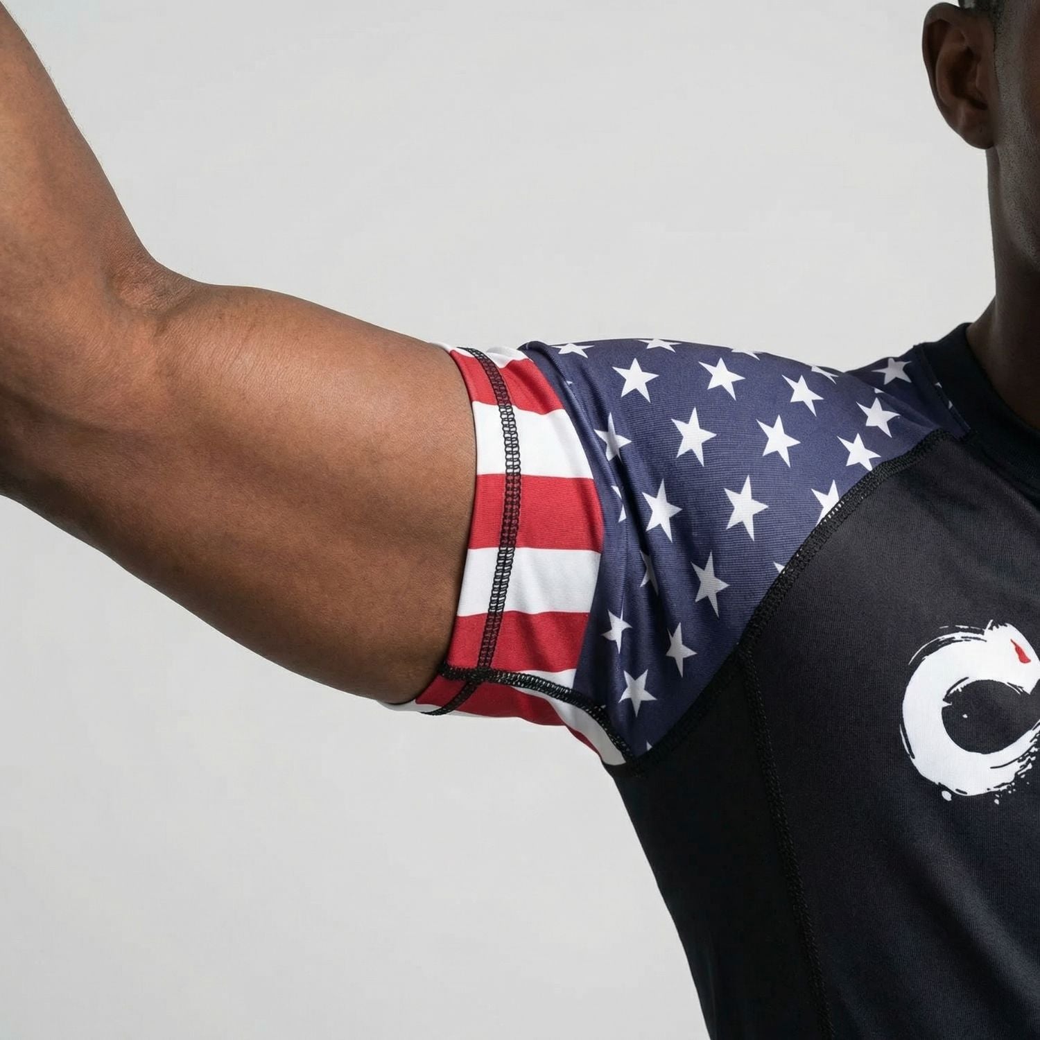 BJJ Rash Guard Short Sleeve - Dual Heritage - No - Gi Jiu Jitsu Compression Top - BJJ OUTLET