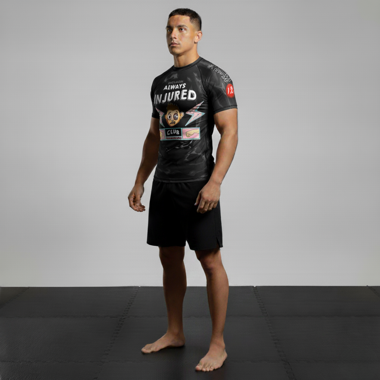 Always Injured Club BJJ rash guard | Compression top for grappling