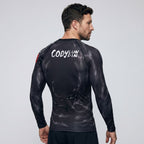 BJJ Rash Guard Long Sleeve - Always Injured Club - No - Gi Jiu Jitsu & MMA Compression Top - BJJ OUTLET