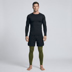 BJJ Spats - Army Green - Men's No - Gi Jiu Jitsu Compression Grappling Tights - BJJ OUTLET
