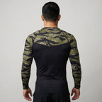 Camo BJJ rash guard men | Long sleeve compression top - BJJ OUTLET