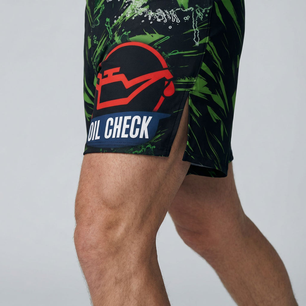 BJJ Grappling Shorts - Oil Check - No - Gi Jiu Jitsu & MMA - BJJ OUTLET