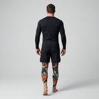 BJJ Spats - Laser Cats - Men's No - Gi Jiu Jitsu Compression Grappling Tights - BJJ OUTLET