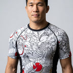 BJJ Rash Guard Short Sleeve - Irezumi - No - Gi Jiu Jitsu & MMA Compression Top - BJJ OUTLET