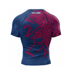Pink & Blue BJJ rash guard | Performance edition - BJJ OUTLET