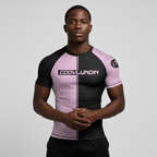 Pink & Black BJJ rash guard | Compression top for grappling - BJJ OUTLET