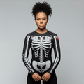 X - Ray women's BJJ rash guard | Long sleeve compression top for grappling - BJJ OUTLET