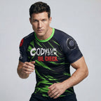 BJJ Rash Guard Short Sleeve - Oil Check - No - Gi Jiu Jitsu & MMA Compression Top - BJJ OUTLET