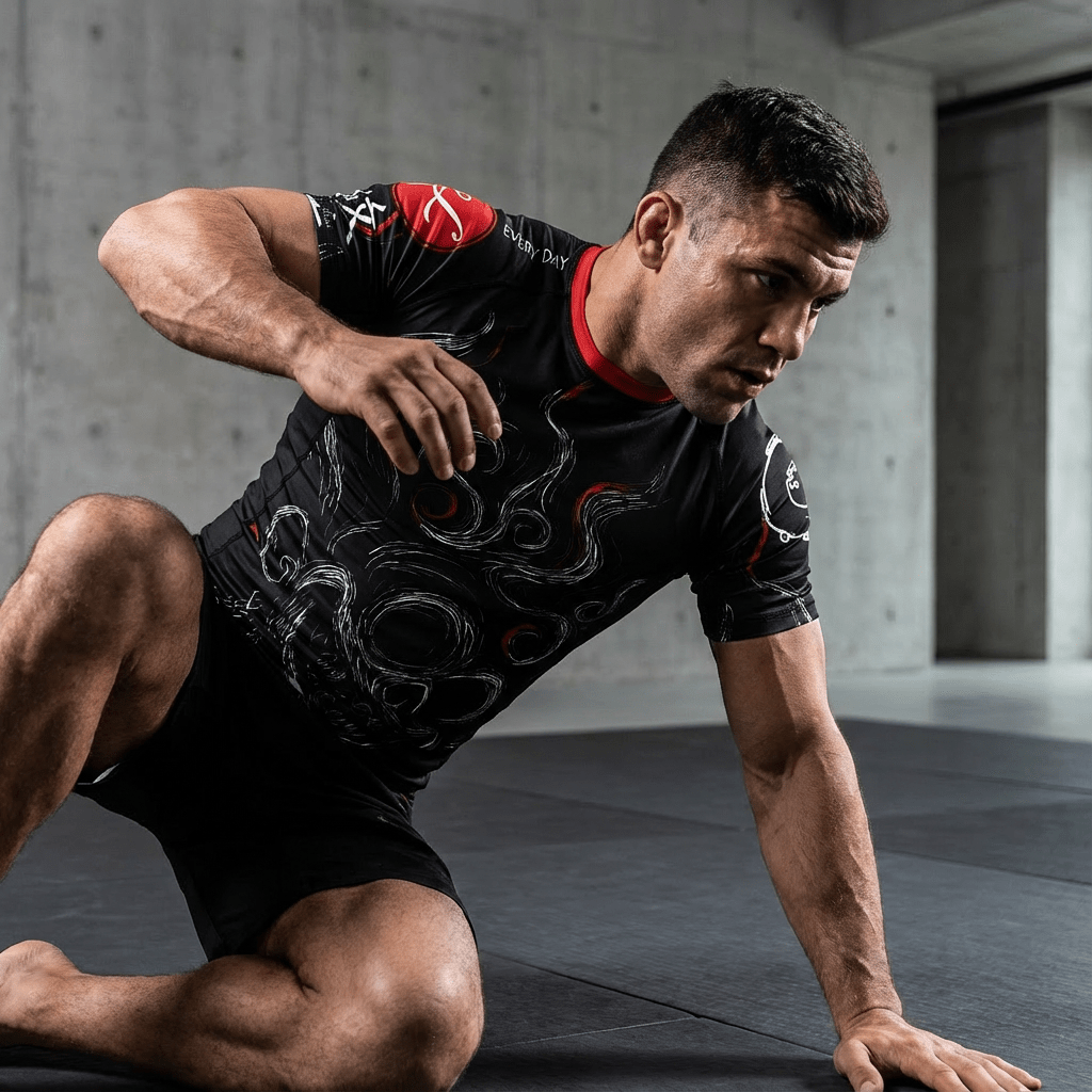 Joker Skull BJJ Rash Guard | Short Sleeve Compression Top For No - Gi Grappling - BJJ OUTLET