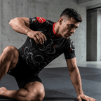 Joker Skull BJJ Rash Guard | Short Sleeve Compression Top For No - Gi Grappling - BJJ OUTLET