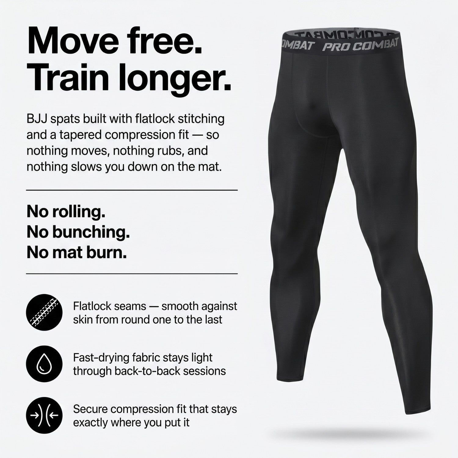 Grappling spats | Compression tights for BJJ & MMA - BJJ OUTLET